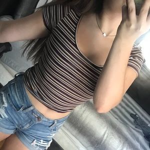 Aeropastale Striped crop top